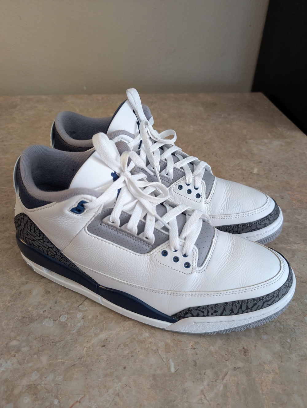 Nike Air Jordan 3 Retro " Midnight Navy " CT8532-140  Shoes Men's Size 12 No Box